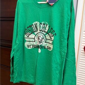 Champion Green Boston College Long Sleeve Tee